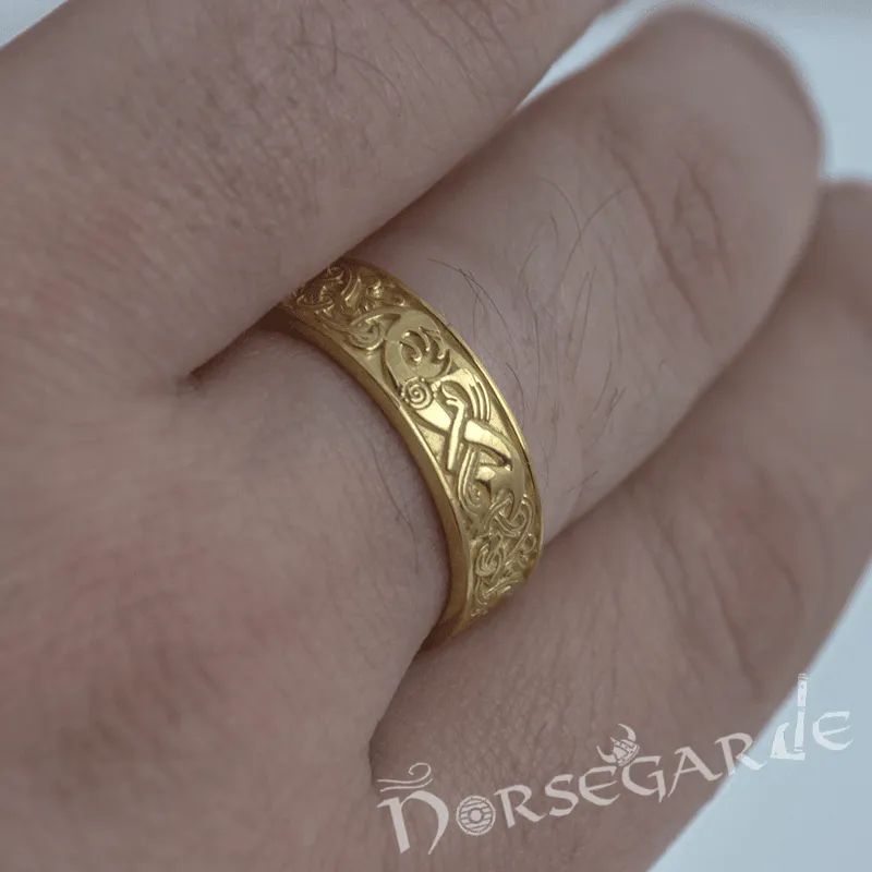 Handcrafted Late Urnes Ornamental Band - Gold