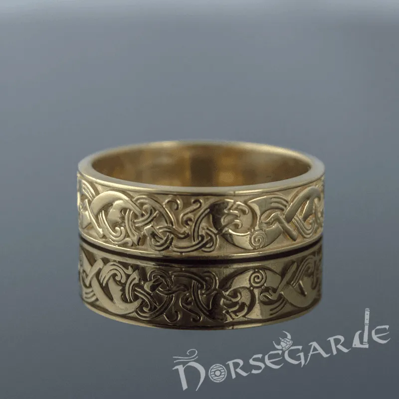 Handcrafted Late Urnes Ornamental Band - Gold