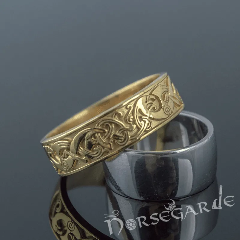 Handcrafted Late Urnes Ornamental Band - Gold