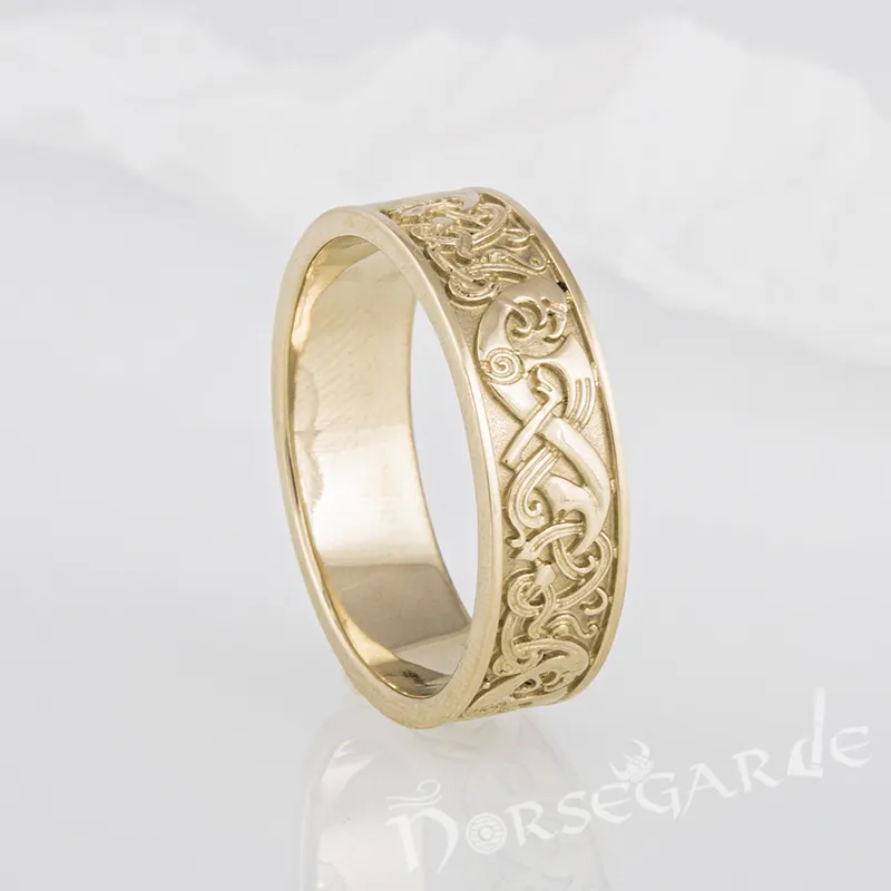 Handcrafted Late Urnes Ornamental Band - Gold