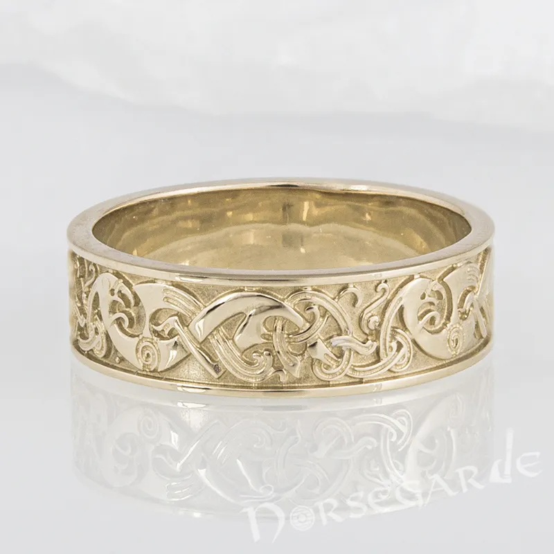 Handcrafted Late Urnes Ornamental Band - Gold