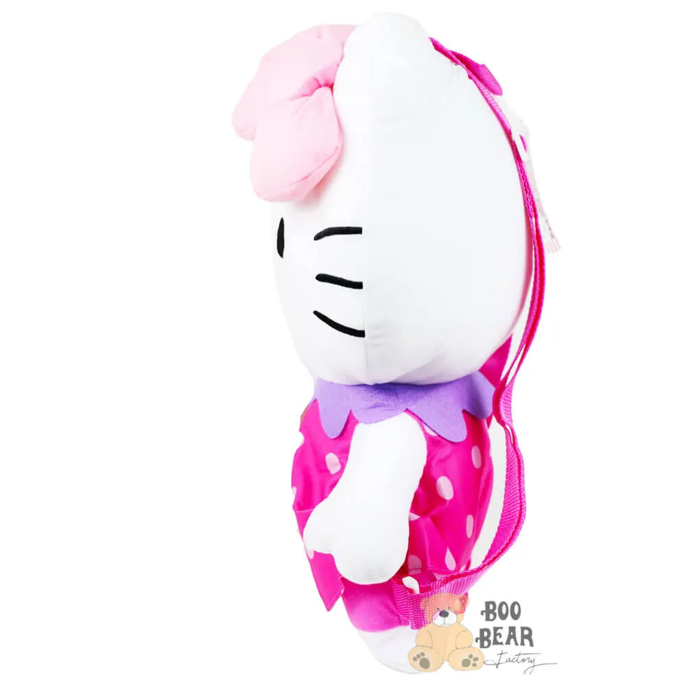 Hello Kitty Plush Backpack with Polka Dots Dress | $29.99 | Boo Bear Factory