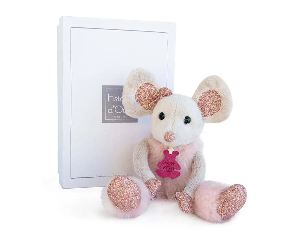 Histoire D'ours Glitter Star Mouse Plush