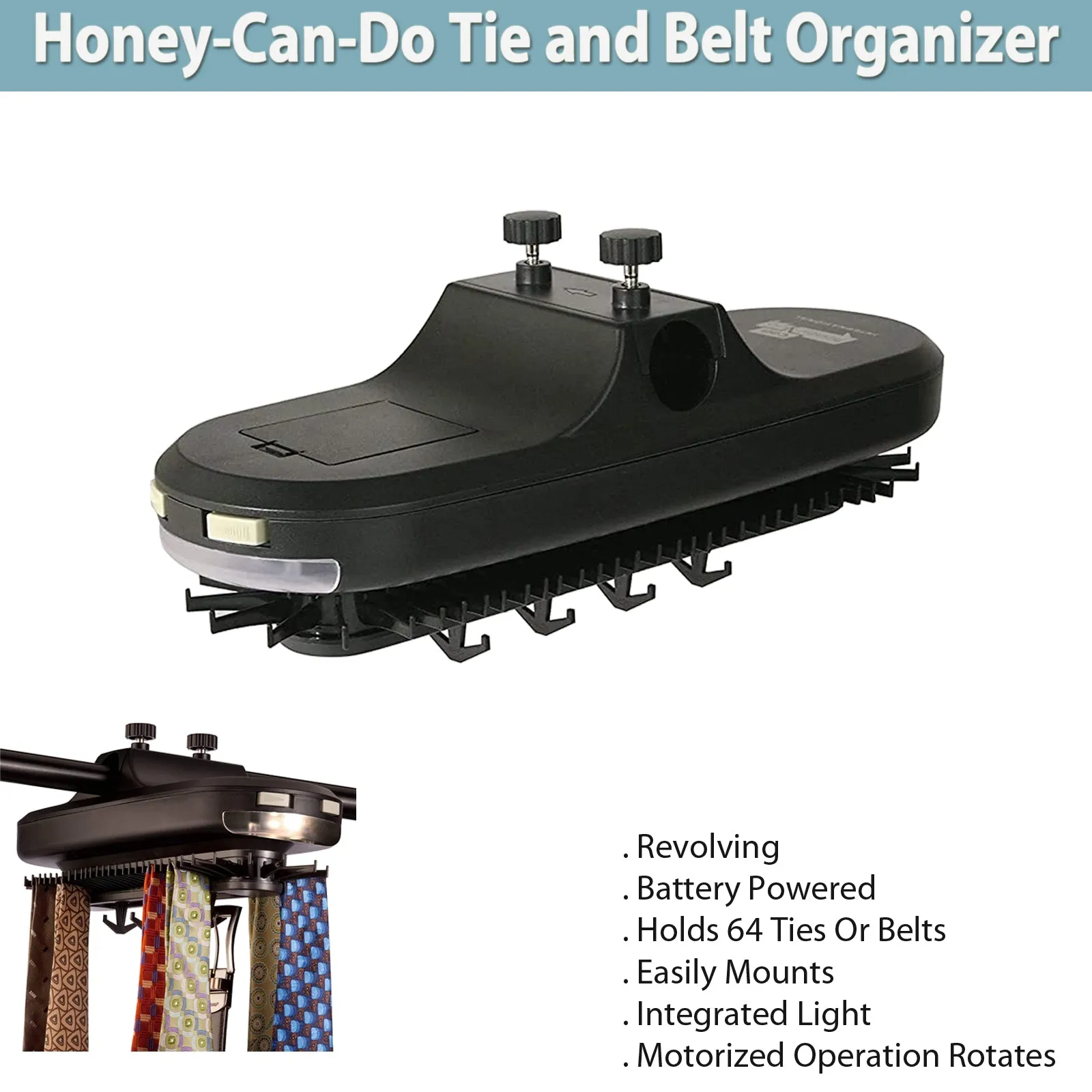 Honey-Can-Do Tie and Belt Organizer