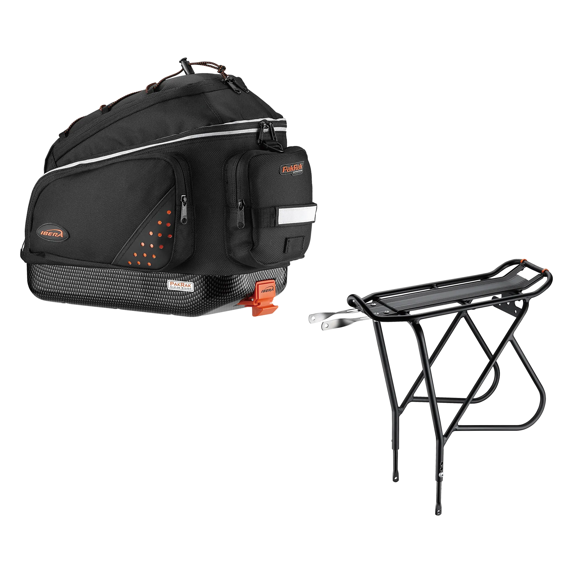 IBERA Commuter Bag & Touring Carrier Rack | IB-BA1-RA15