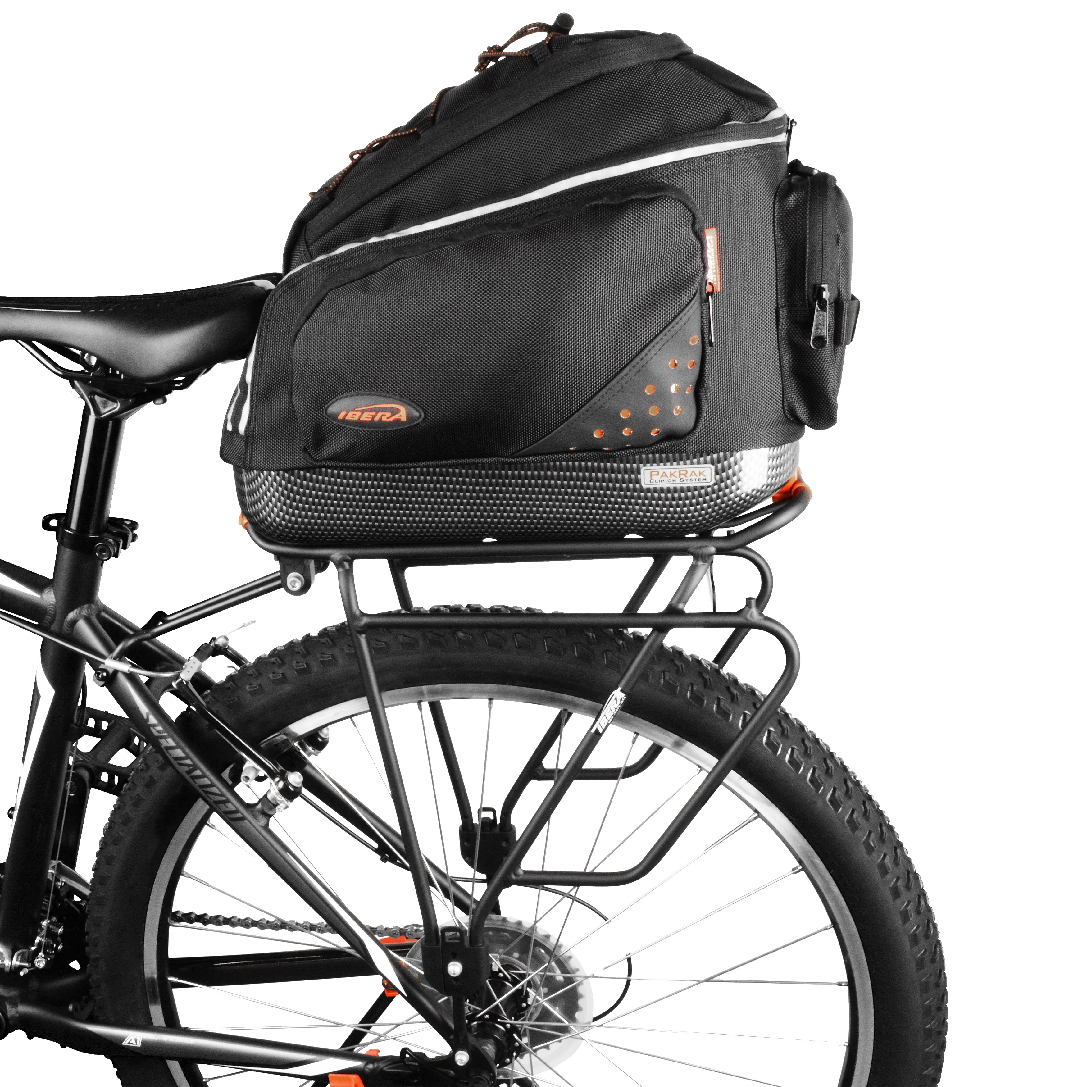 IBERA Commuter Bag & Touring Carrier Rack | IB-BA1-RA15