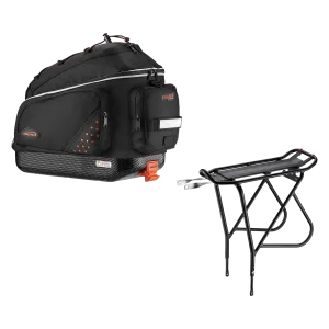 IBERA Commuter Bag & Touring Carrier Rack | IB-BA1-RA15