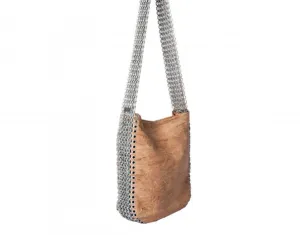 jagger icon crossbody hobo bag in repurposed leather