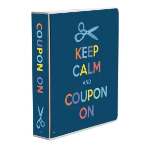 Keep Calm 3-Ring Coupon Organizer Binder