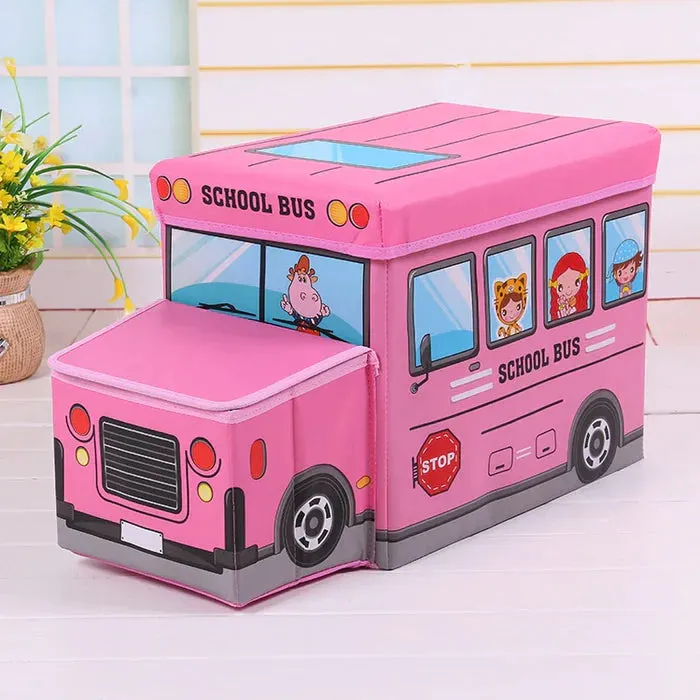 KIDS BUS ORGANIZER STORAGE BOX