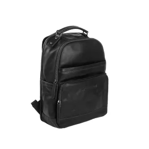 Leather Backpack Black Austin