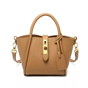 Leather Small Crossbody Tote