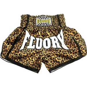 Leopard Print Muay Thai Shorts - Floury - Unisex