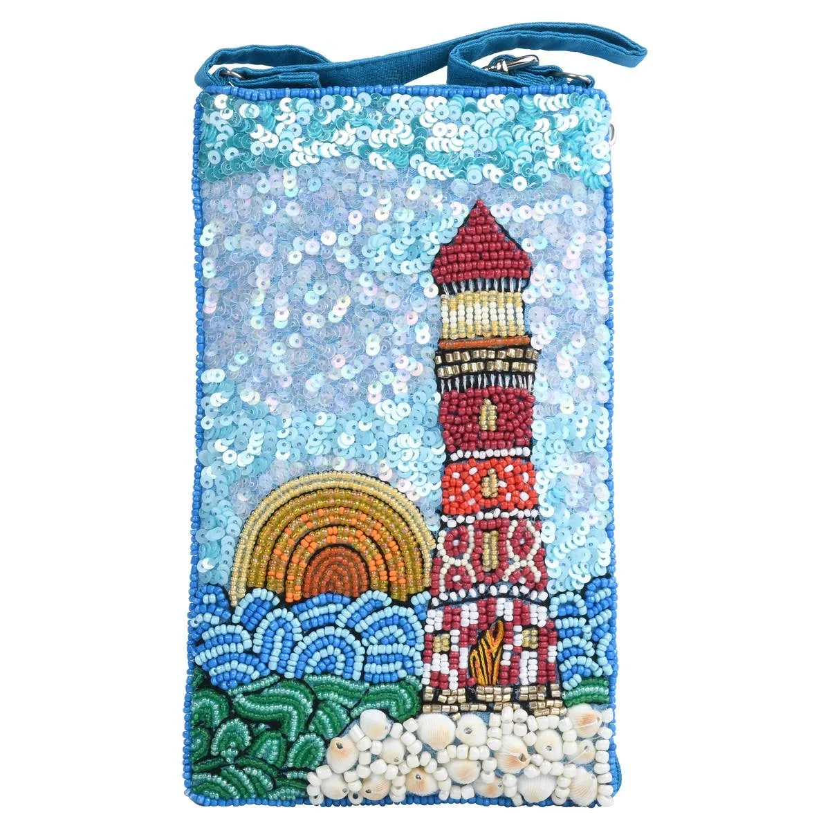 Lighthouse With Shells Club Bag