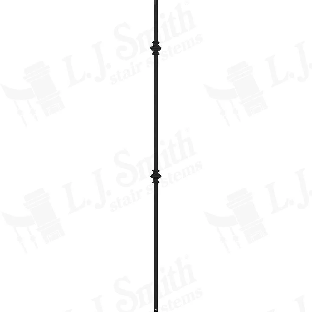 LIH-KW2KNUC44 - Kneewall Double Knuckle 44" Iron Baluster (1/2" Square Hollow)