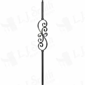 LIH-MG50144 — Mega Small Scroll Baluster (3/4" Square Hollow)