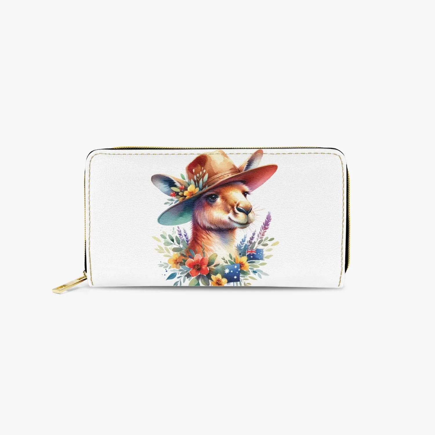 Long Type Zipper Purse, Kangaroo, awd-1316