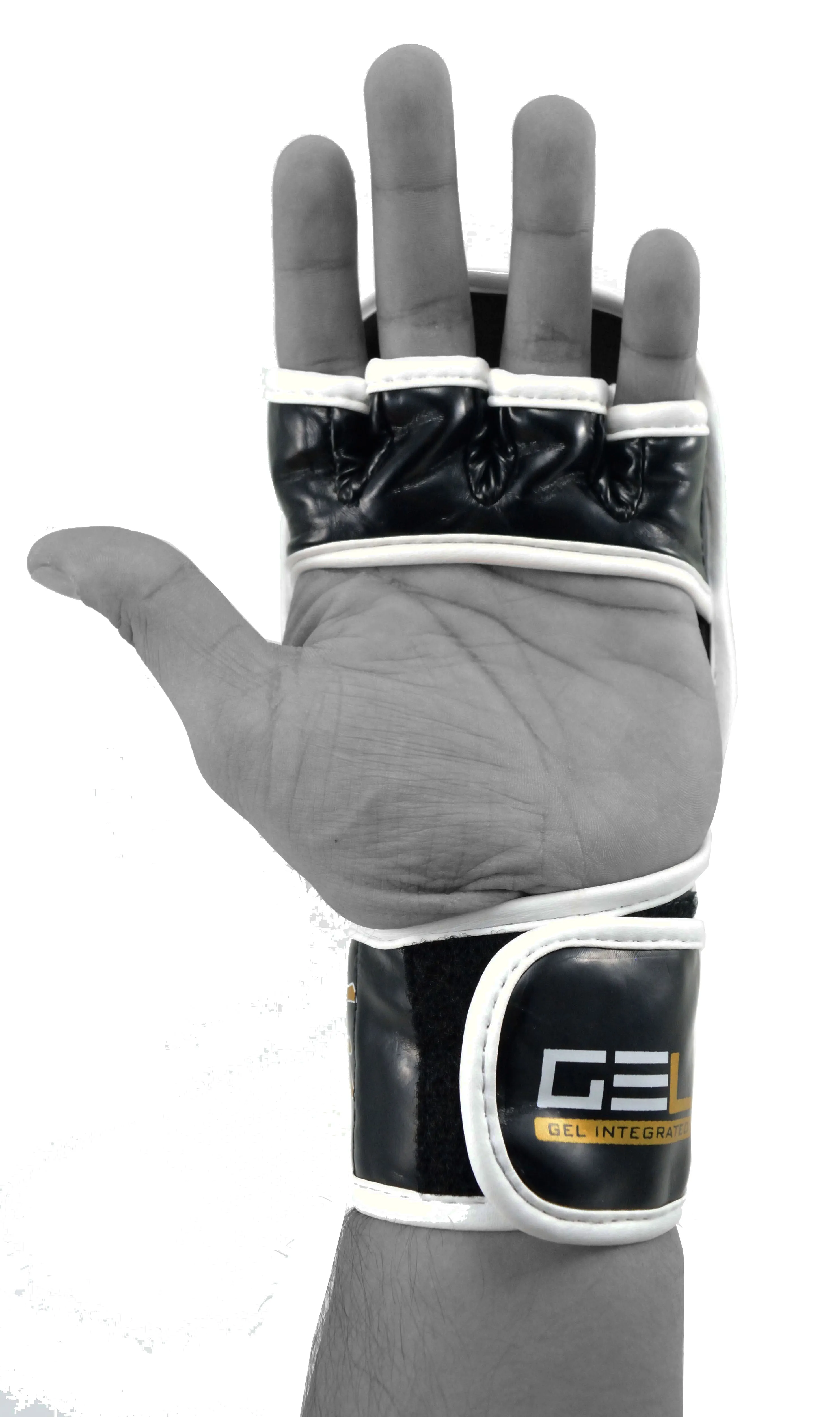 MAR-409 | Yellow Black IPPON Open Finger Striking Gloves