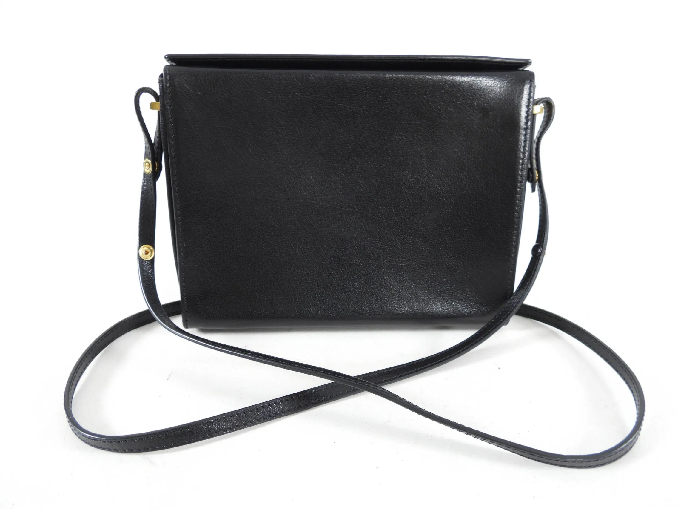 Marni Black Box Leather Crossbody Bag