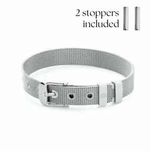 Mesh bracelet silver