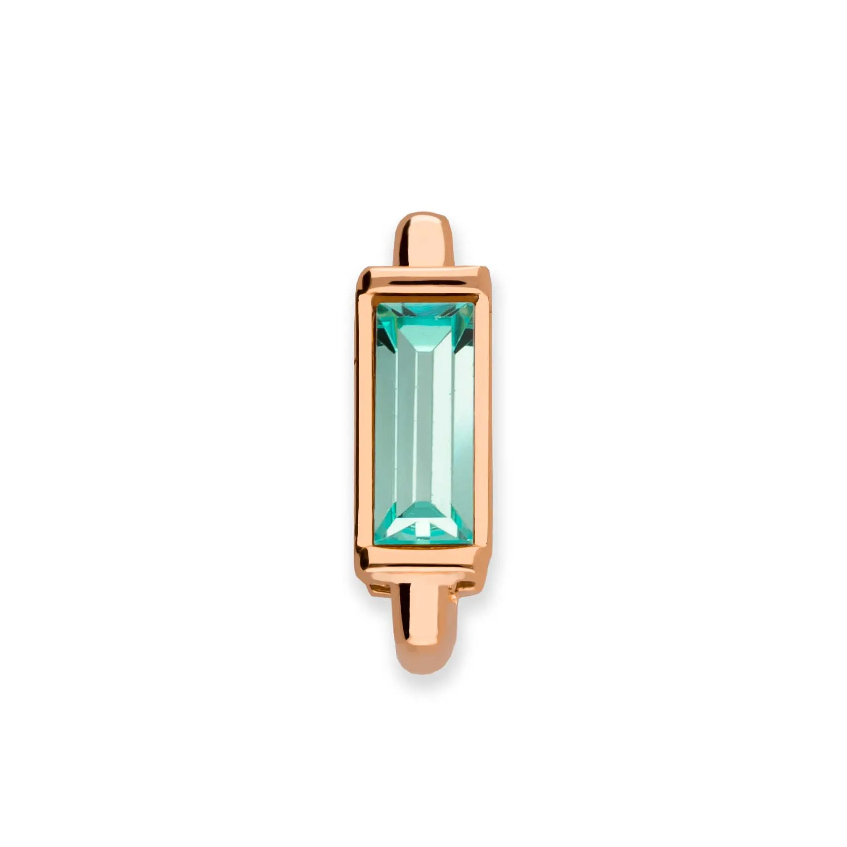 Mesh charm aqua rosé gold