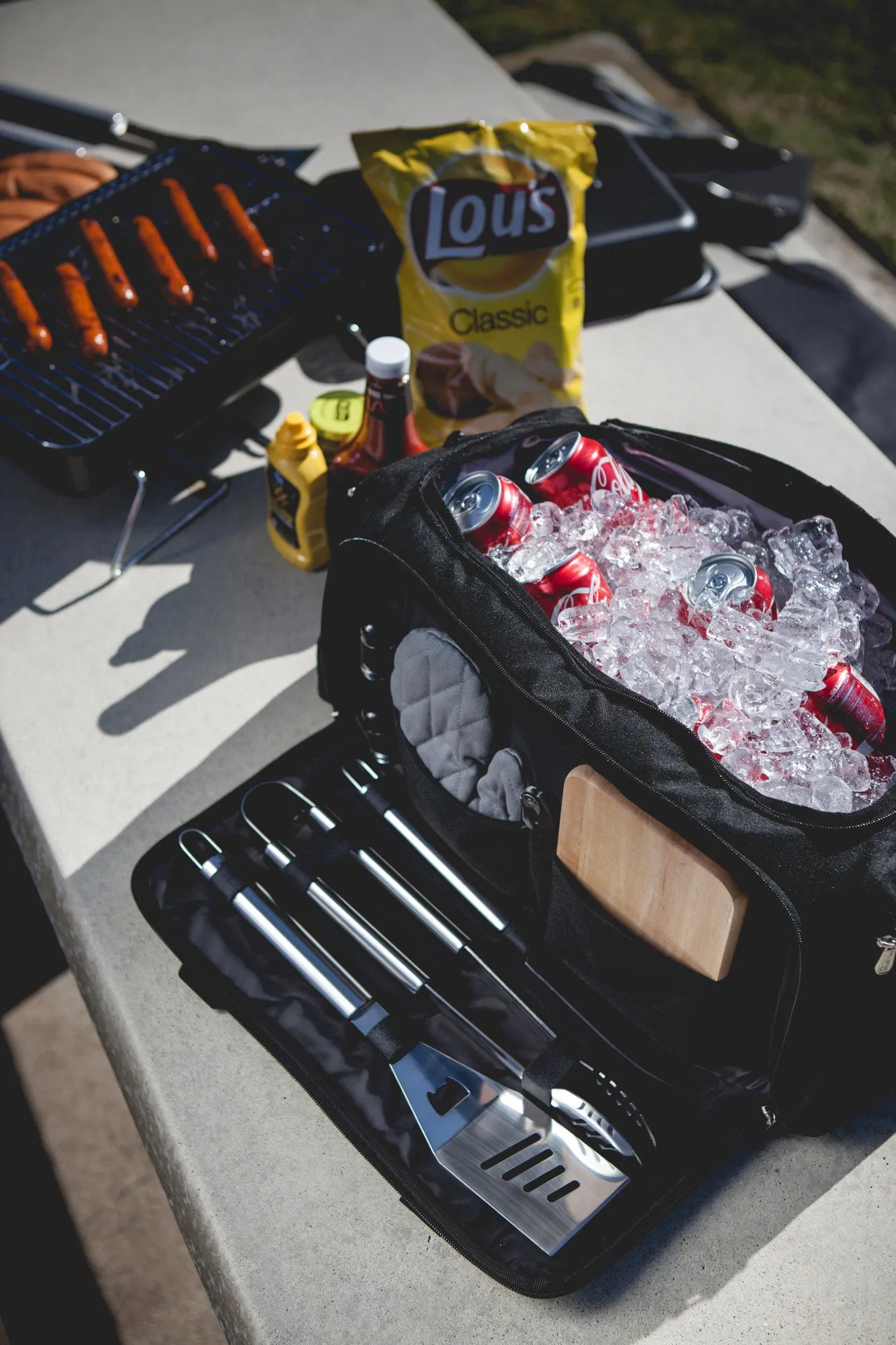 Miami Marlins - BBQ Kit Grill Set & Cooler