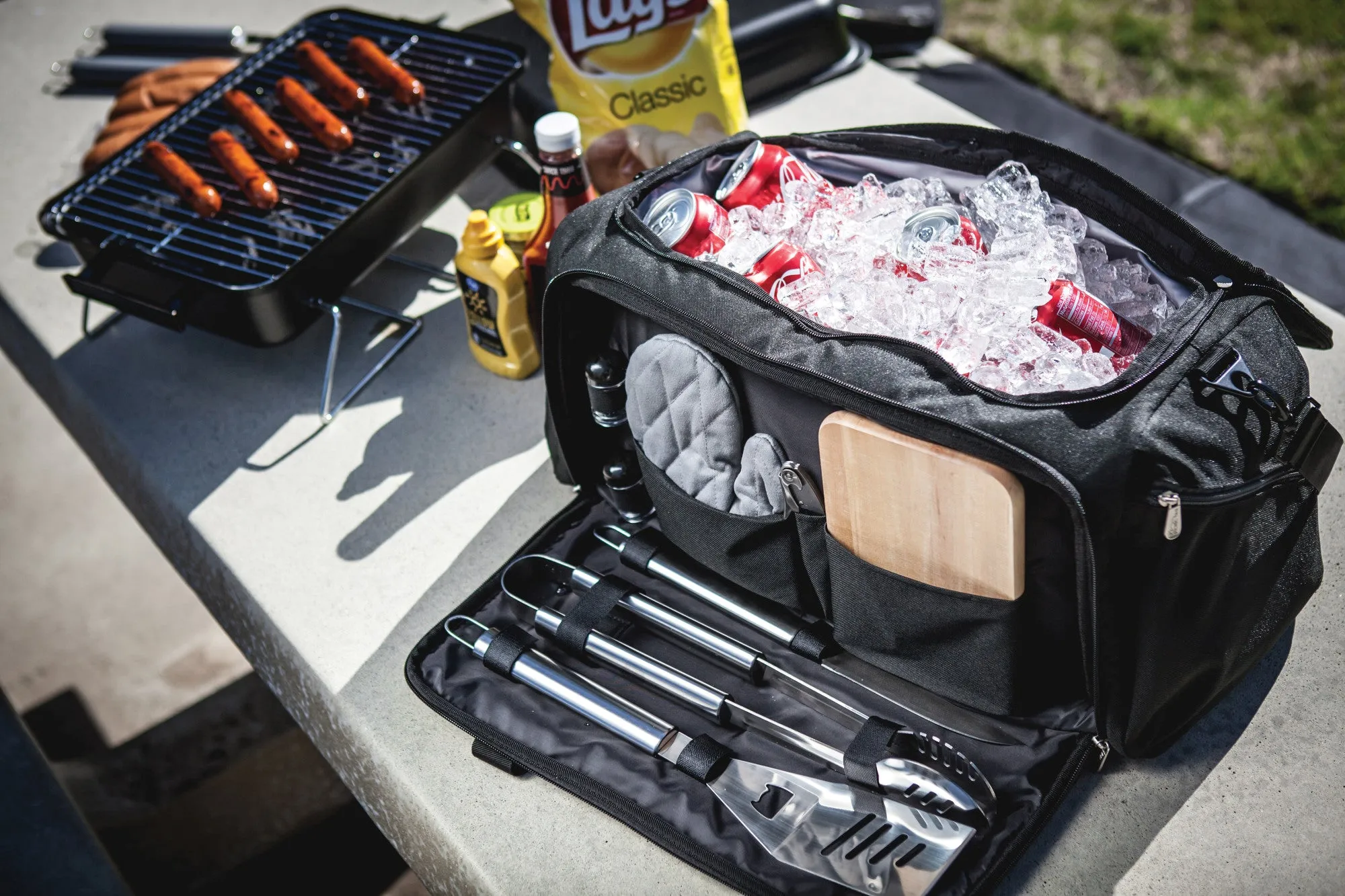 Miami Marlins - BBQ Kit Grill Set & Cooler