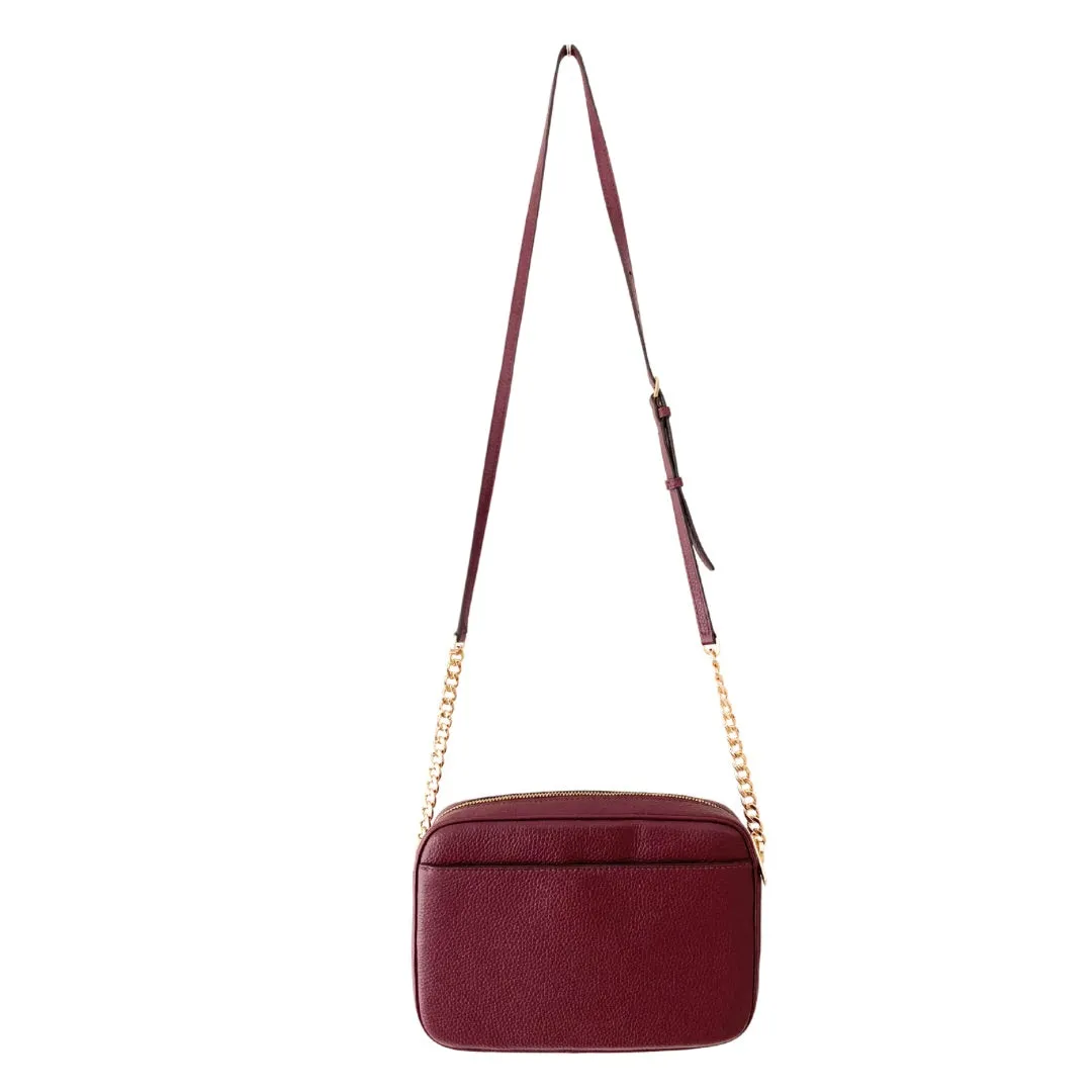 MICHAEL KORS Fulton Crossbody Bag Burgundy