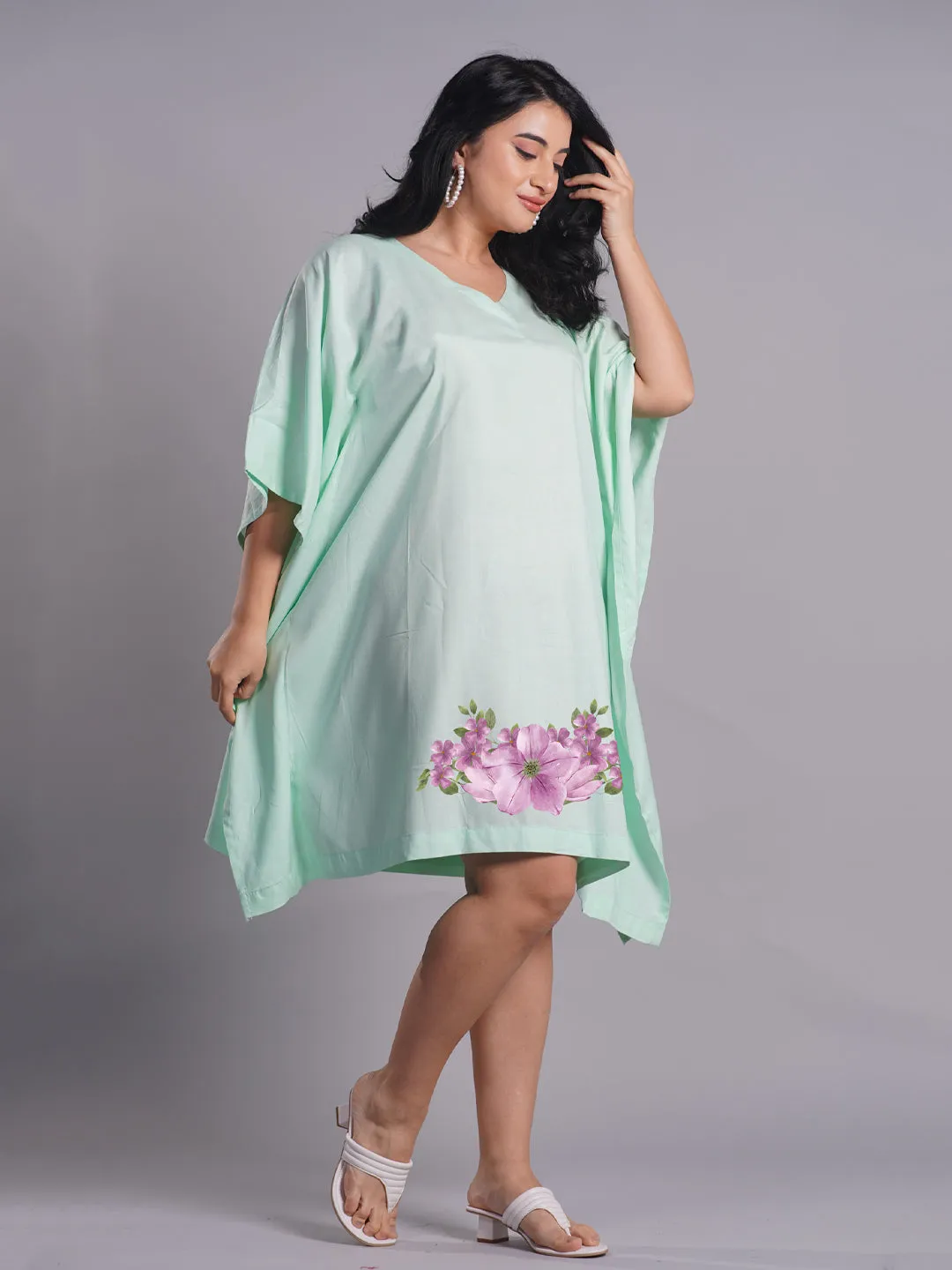 Mint Rayon Kaftan - Bewitching