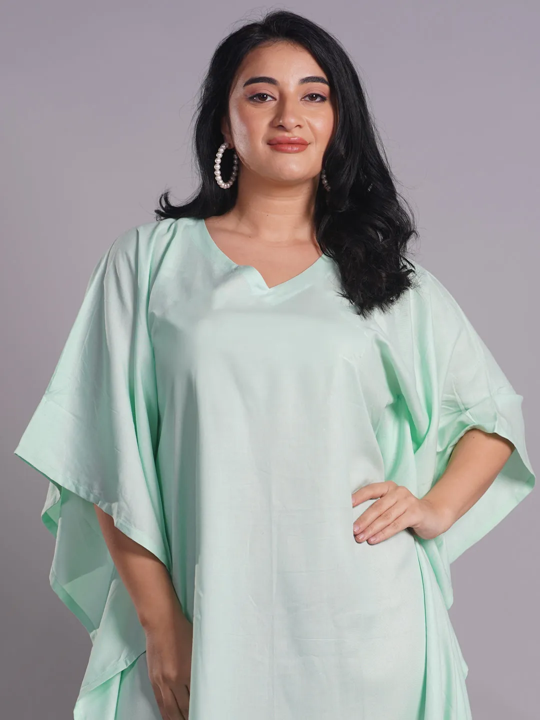 Mint Rayon Kaftan - Bewitching