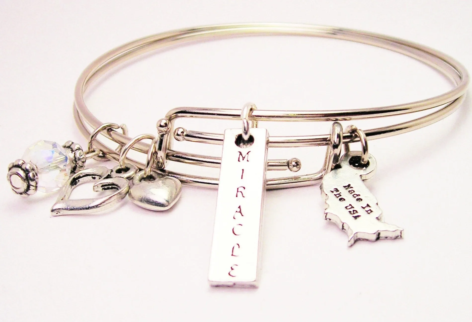 Miracle Long Tab Expandable Bangle Bracelet Set