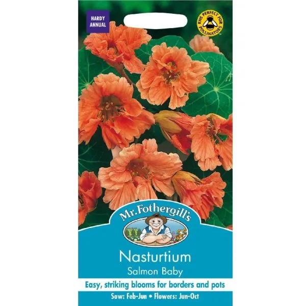 Mr Fothergill's Nasturtium Salmon Baby Seeds