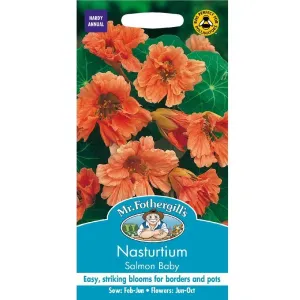 Mr Fothergill's Nasturtium Salmon Baby Seeds