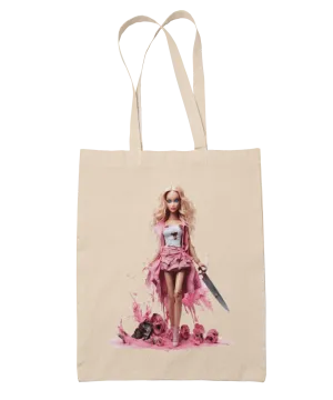 Murdering Gothic Barbie Tote Bag