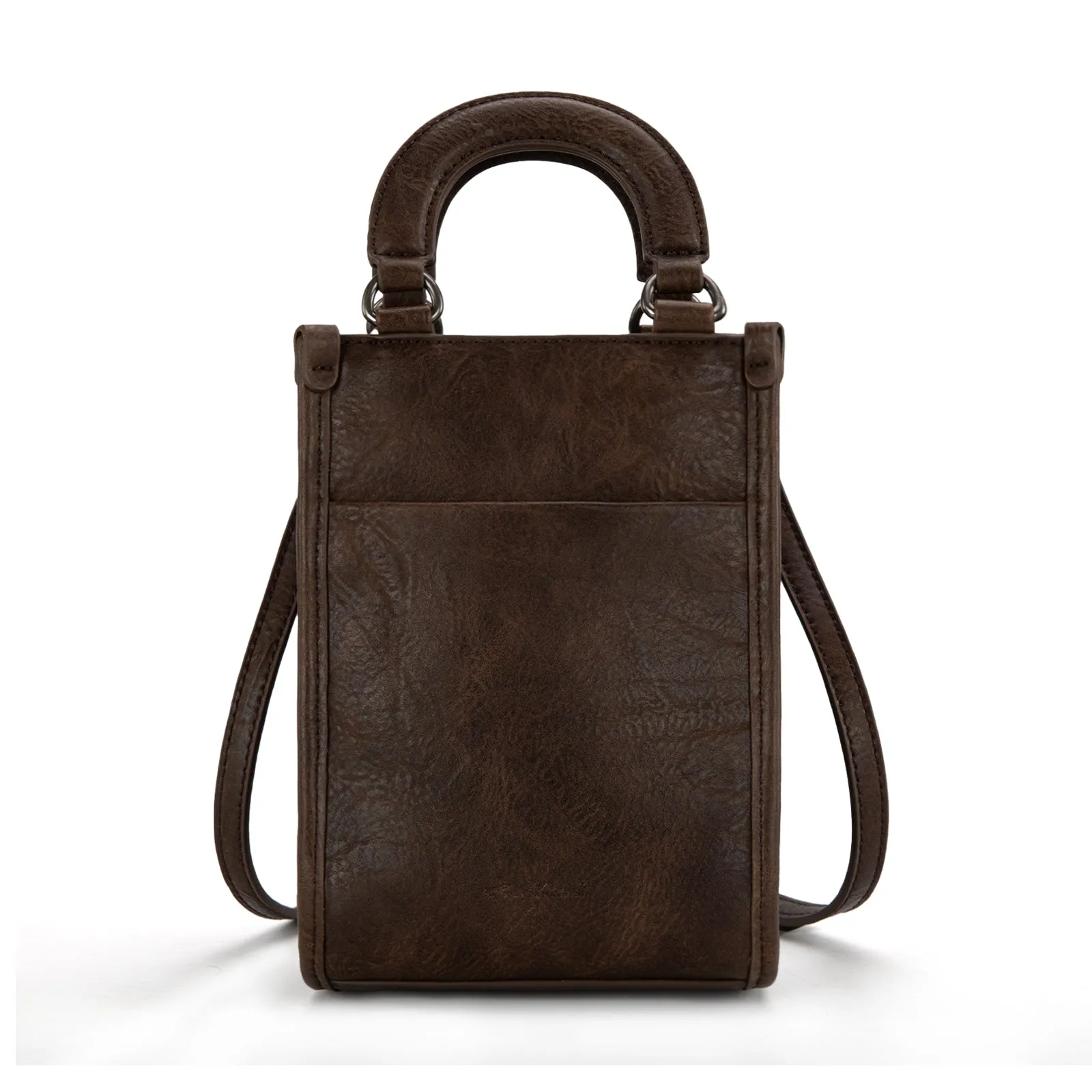 MW1311-1831  Montana West Hair-On Cowhide North South Mini Tote/Crossbody