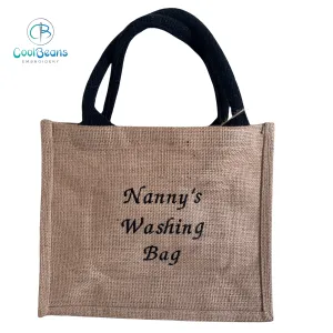 Name b Jute Gift Bag - Personalised