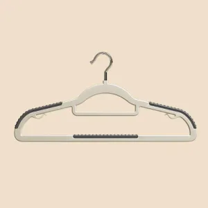 Non-slip Anti-Shoulder Corner Fish Mouth Hook Plastic Hanger-Grey Wardrobe Organizer Clothes Drying Helper Daily Necessities Home