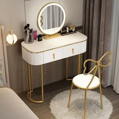 Nordic Dressing Table - Luxury Comfortable Storage Organizer