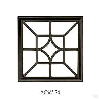 Nuvo Iron Square Decorative Gate Fence Insert ACW54 - 15 in x 15 in