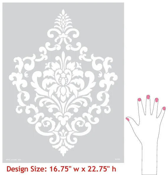 Ornamental Cartouche Stencil