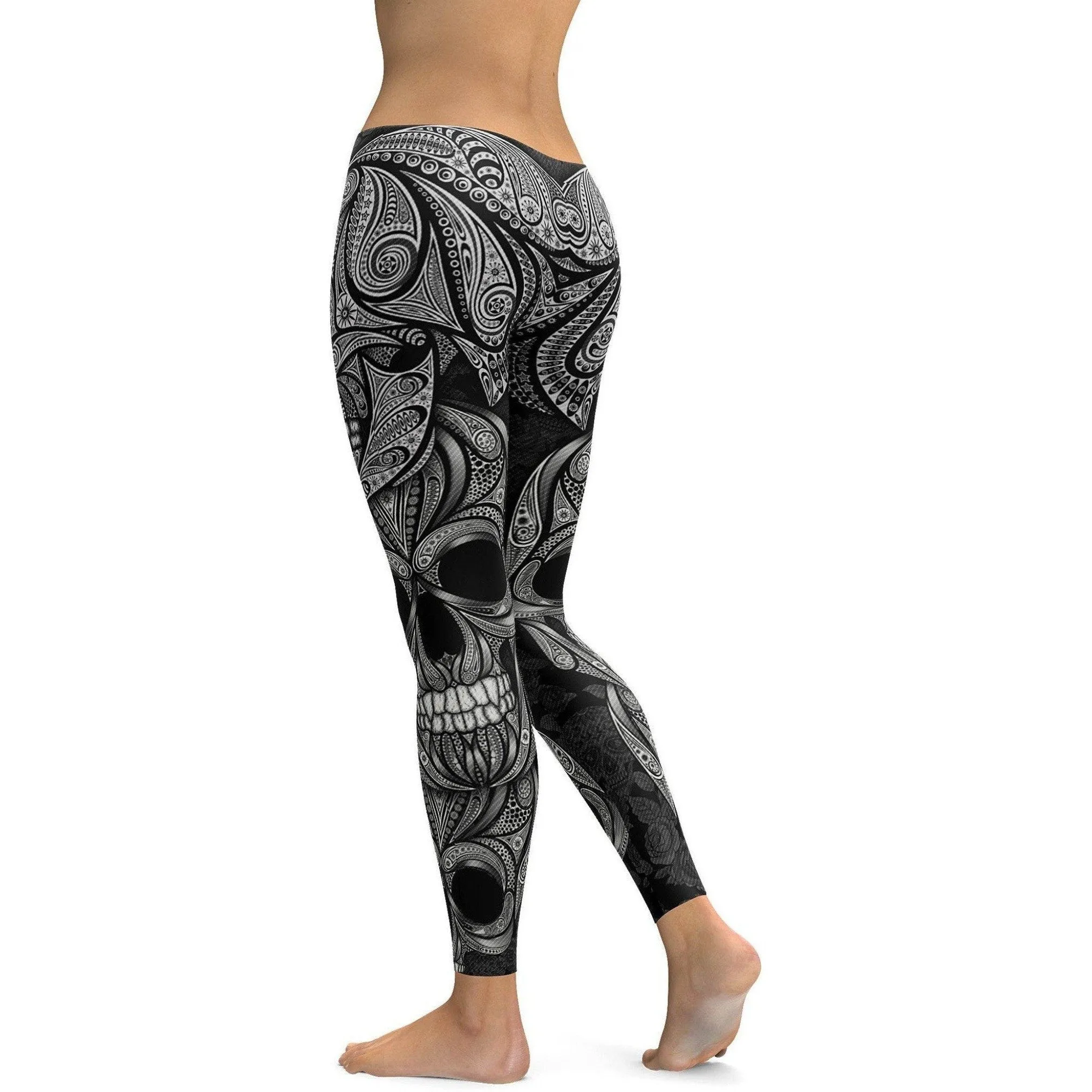 Ornamental Skull Leggings