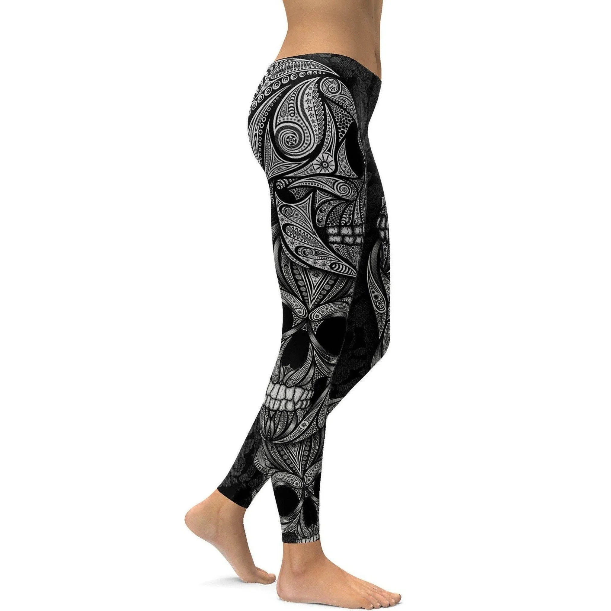 Ornamental Skull Leggings