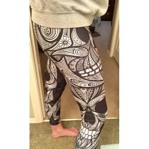 Ornamental Skull Leggings