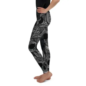 Ornamental Skull Youth Leggings