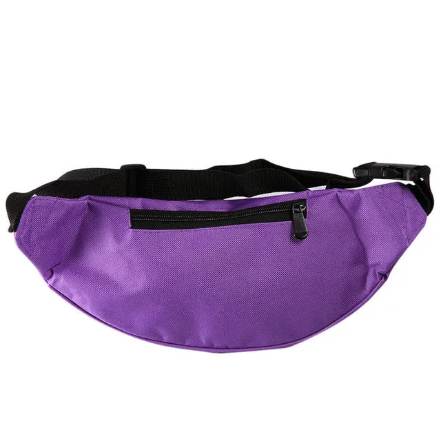 Outdoor Sport Running Hiking Bum Bag Woman Man Fanny Pack Travel Handy Waist Bag Money Belt Zip Pouch Wallet Plain