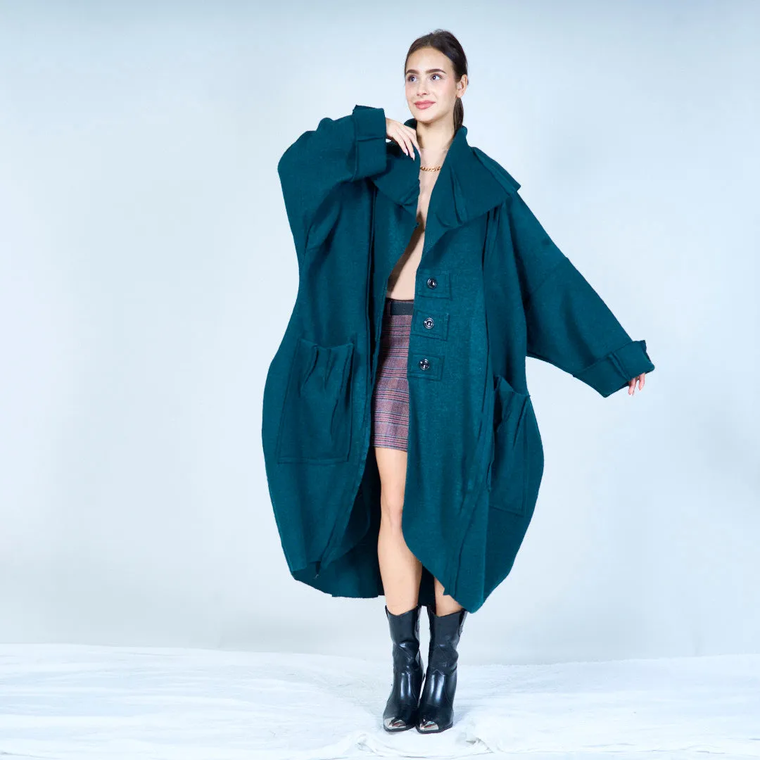 Oversized shawl-collar knit coat wholesale