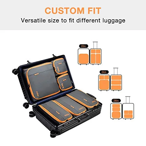 Packing Cubes for Suitcases, BAGSMART 6 Set Packing Cubes