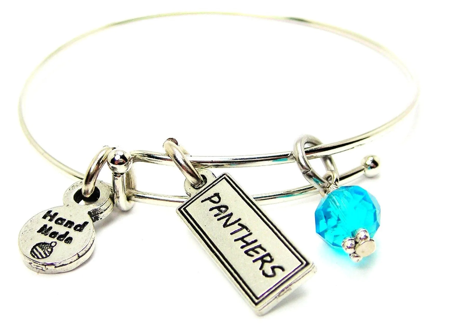 Panthers Tab Bangle Bracelet