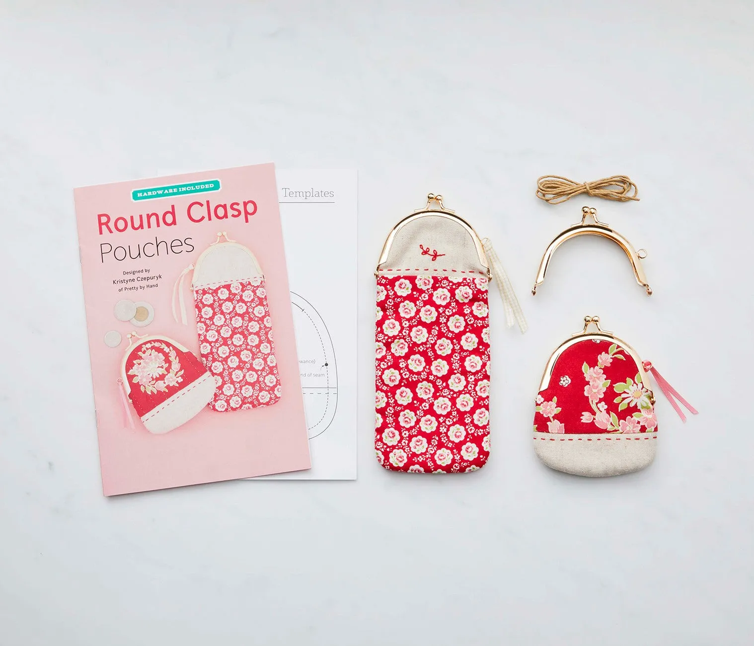 Pattern for Round Clasp Pouches by Zakka Workshop. Bauble Clasp included! # ZW2613