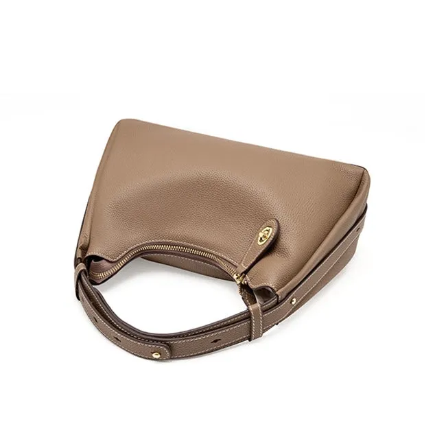 Pebbled Leather Convertible Crossbody Bag